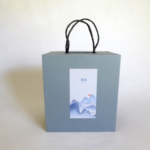 NEW WHENTEA BRAND BLACK GRANITE LIDDED TEA CUP MUG & STRAINER SET - Picture 3 of 14